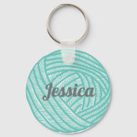 Boule Turquoise personnalisée du Tricot de fils