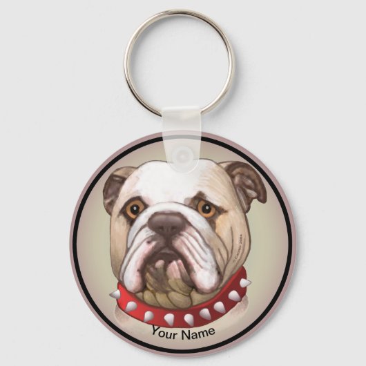 Porte-clés Bouledogue (Recto)