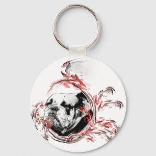 Porte-clés bouledogue