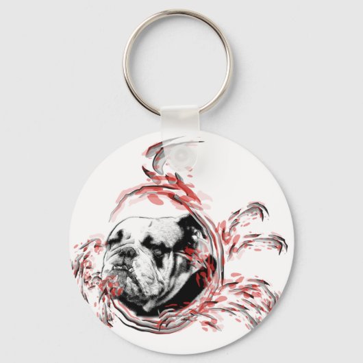 Porte-clés bouledogue (Recto)