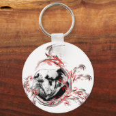 Porte-clés bouledogue (Recto)