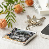 Porte-clés Bouledogue français (Côté)