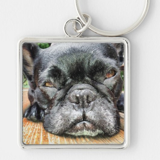 Porte-clés Bouledogue français (Devant)