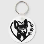 Porte-clés Bouledogue français (Verso)
