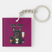 Porte-clés Bouledogue français cigare (Dos)