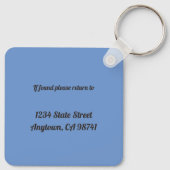 Porte-clés Bouledogue Français Mon Meilleur Ami Nom Adresse P (Dos)