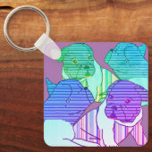 Porte-clés Bouledogue français Neon Vacances (Recto)