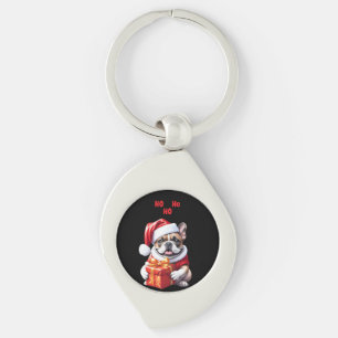 Porte-clés Bouledogue français Noël French Bulldog