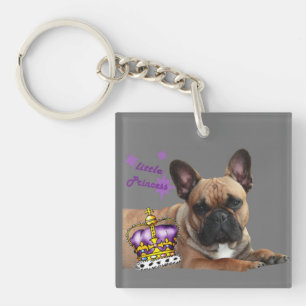 Porte-clés Bouledogue français Saint-Valentin French Bulldog