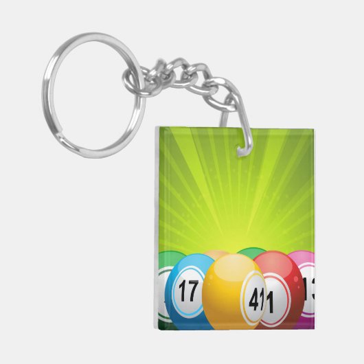 Porte-clés Boules de bingo-test (Devant gauche)