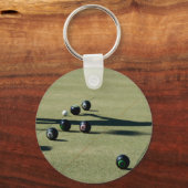 Porte-clés Boules de pelouse Appel rapproché, Bague de clé (Recto)