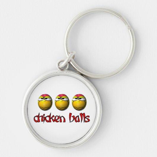 Porte-clés Boules Keychain de poulet (Devant)