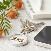 Porte-clés Boules Keychain de poulet (Côté)