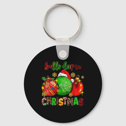 Porte-clés Boules Profondes Dans L'Esprit De Noël Fun Xmas Ba (Recto)