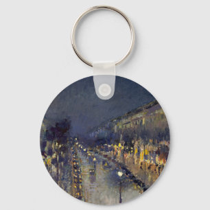Porte-clés Boulevard Montmartre à Night Pissarro