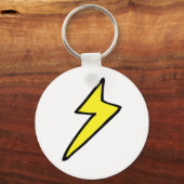 Porte-clés Boulon de foudre jaune (Recto)