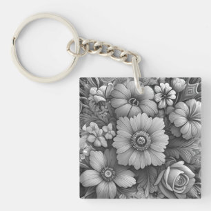 Porte-clés Bouquet chic de fleurs