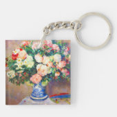 Porte-clés Bouquet de chrysanthèmes et un fan japonais (Dos)