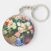 Porte-clés Bouquet de chrysanthèmes et un fan japonais (Dos)