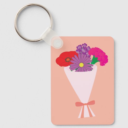 Porte-clés Bouquet de fleurs (Recto)