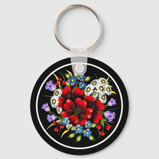 Porte-clés Bouquet de fleurs-33752 (Verso)