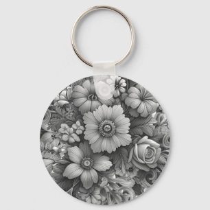 Porte-clés Bouquet de fleurs chic