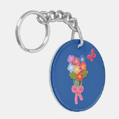 Porte-clés Bouquet de fleurs de Crochet Imprimer Porte - clé (Devant gauche)