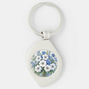 Porte-clés Bouquet de fleurs Elégante aquarelle