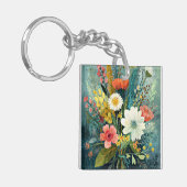 Porte-clés Bouquet de printemps coloré (Devant gauche)
