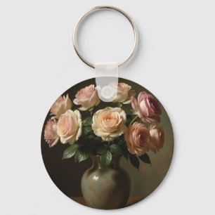Porte-clés Bouquet de roses rouges classiques nature morte