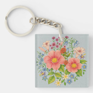 Porte-clés Bouquet floral