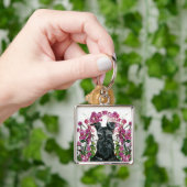 Porte-clés Bouquet noir de Schnauzer (main)