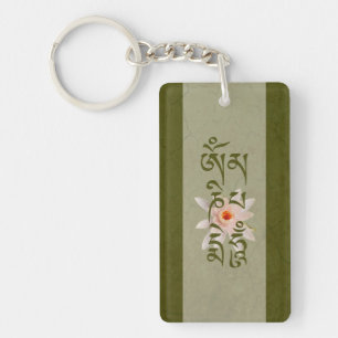 Porte-clés Bourdonnement Lotus de l'OM Mani Padme
