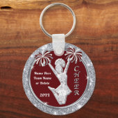 Porte-clés Bourgogne et argent, idées cadeaux les plus courag (Recto)