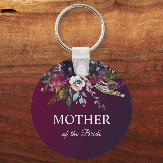 Porte-clés Bourgogne Fleurie Mère de la Mariée (Recto)