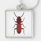 Porte-clés Bousier rouge (Devant)