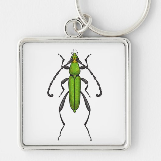 Porte-clés Bousier vert (Devant)