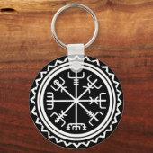 Porte-clés Boussole nautique Viking Vegvisir (Recto)