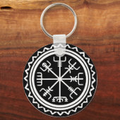 Porte-clés Boussole Viking Vegvisir (Recto)