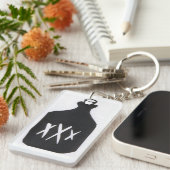 Porte-clés Bouteille d'alcool illégal (Devant droit)