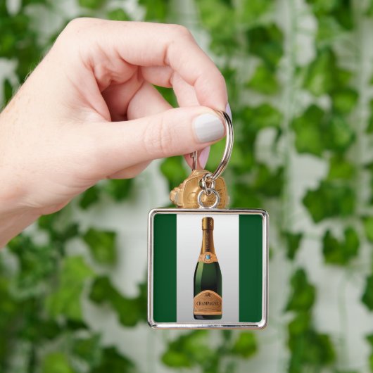 PORTE-CLÉS BOUTEILLE DE CHAMPAGNE (main)