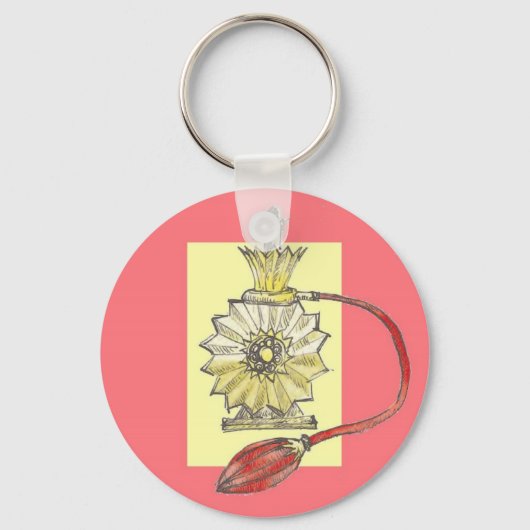 Porte-clés Bouteille de parfum des années 1920 (Recto)