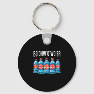 Porte-clés Bouteille d'eau de vacances britannique drôle et G