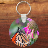 Porte-clés Bouteille Monarque Spots de Papillon Nature Person (Verso)