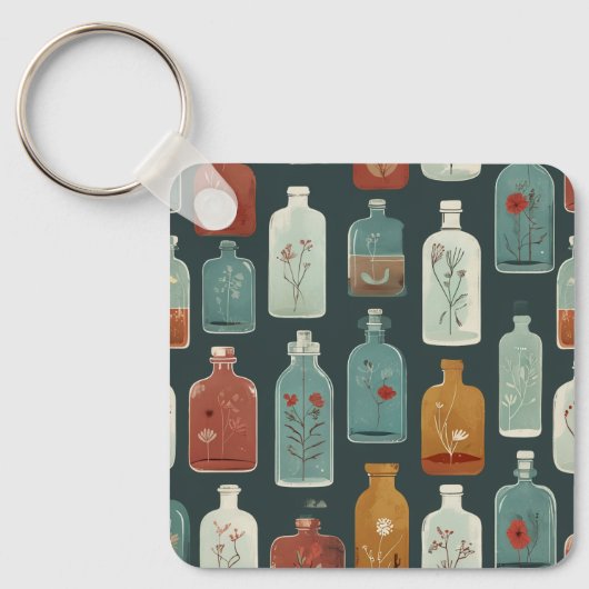 Porte-clés bouteille unique (Recto)