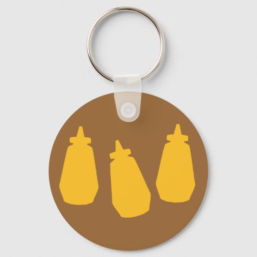 Porte-clés Bouteilles de moutarde (Recto)