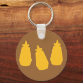 Porte-clés Bouteilles de moutarde (Recto)