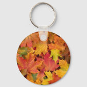 Porte-clés Boutique cadeaux Souvenir Automne Feuilles Texte P (Recto)