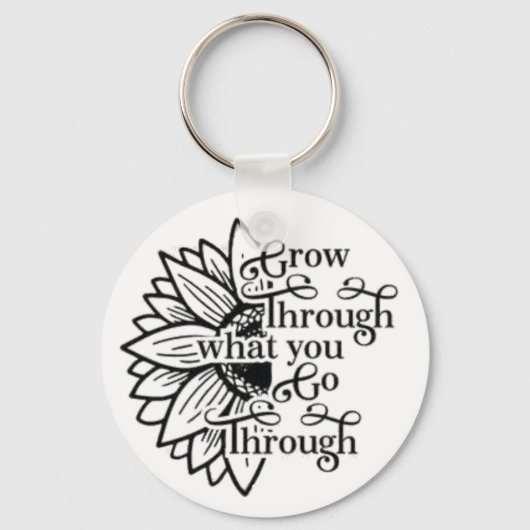 Porte-clés bouton aller (Recto)