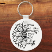 Porte-clés bouton aller (Recto)